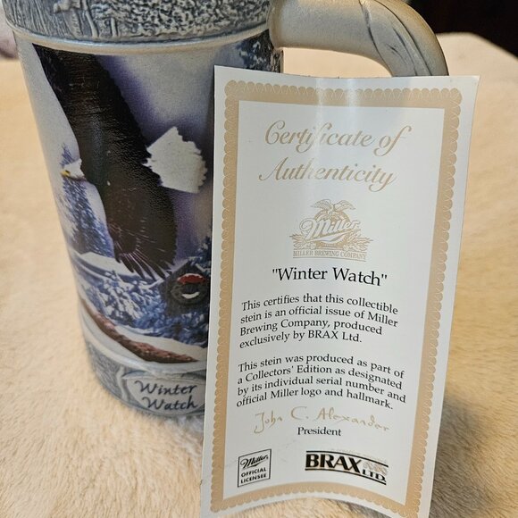 Miller Brewing Co - "Winter Watch" 2000 Holiday Stein - Limited Edition - Picture 10 of 10